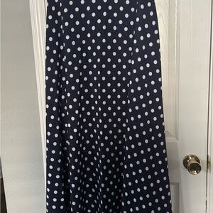 Blue Maxi A-line Skirt for Casual Wear